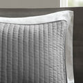2 Piece Quilt Set Grey Twin Twin Xl Twin Grey Cotton