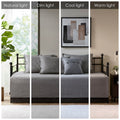 6 Piece Reversible Plaid Daybed Cover Set Grey Daybed Grey Polyester