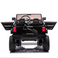 24V Two Seater Kids Ride On Car W Parents Remote Control, Licensed Toyota Lc250,2Wd,110W Motors,With Shovel,Three Point Seat Belt,Slow Start,Speed Adjustment,Bluetooth,Music For Kids Aged 3 . Black 100 149 Lbs Polypropylene