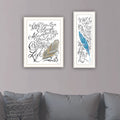 2 Piece Vignette What If I Fail White Framed Wall Art For Living Room, Bedroom Wall Art Print For Home Decor By Deb Strain Multicolor Wood Paper