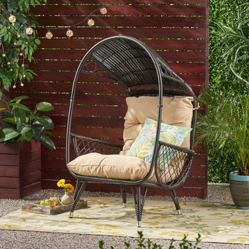 Malia Standing Basket Brown Fabric
