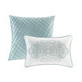 12 Piece Comforter Set With Cotton Bed Sheets Blue Queen Queen Blue Cotton