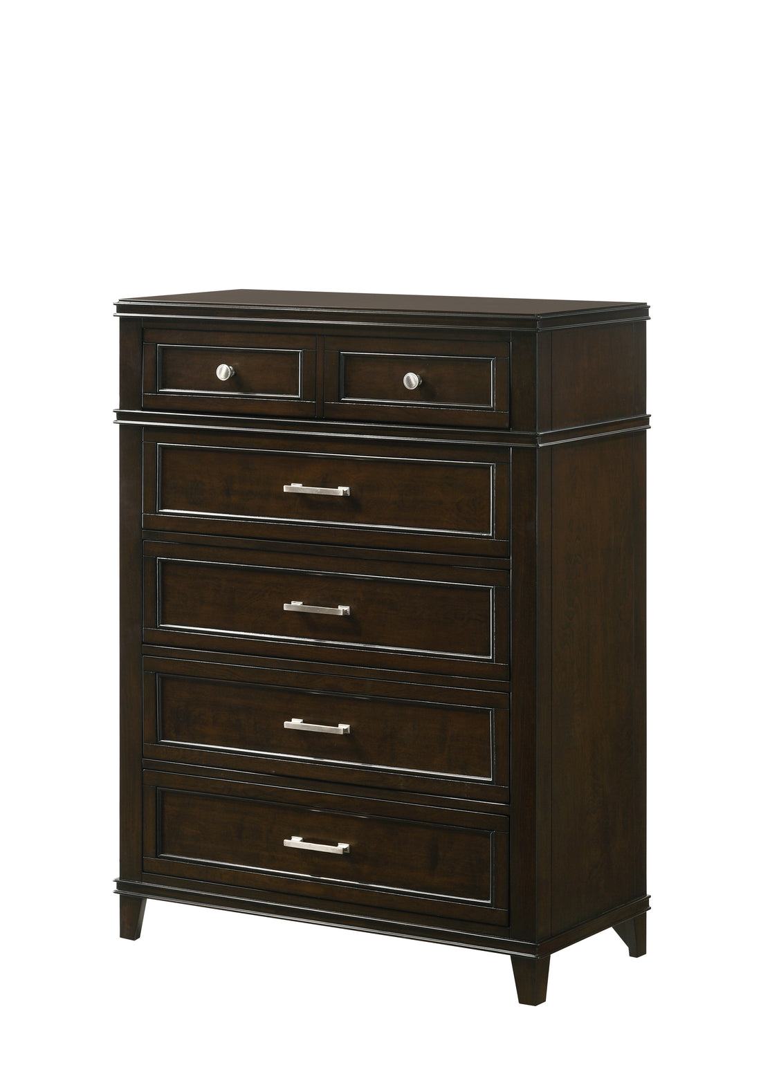 Merlot 5 Drawer Chest Mahogany Solid Wood Mdf