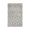 Ari 5 X 7 Modern Area Rug, Diamond Pattern, Soft Fabric, Cream, Gray Grey Cream Fabric
