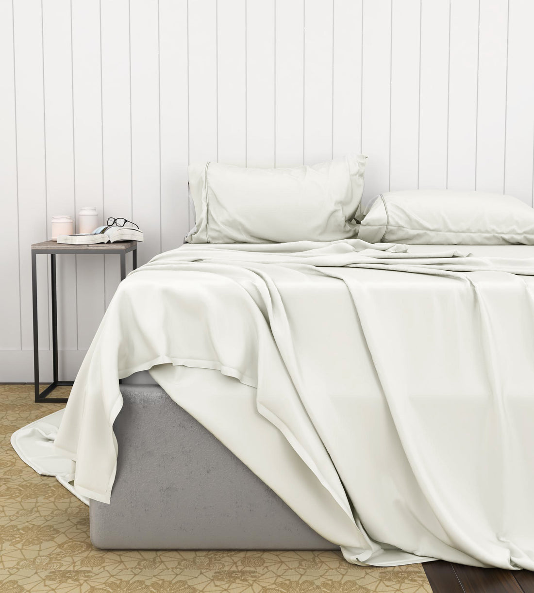 Bamboo Cotton Sheets Soft And Smooth With Viscose From Bamboo Ivory Cal King Ivory Cotton