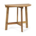Westmont Half Round Bistro Table, Natural Natural Acacia Wood