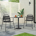 Terra Nova Bistro Set Matte Black Iron