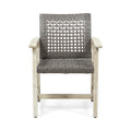 Hampton Wood And Wicker Dining Chair Set Of 2 Black Grey Velvet