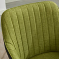 Ts Leisure Chair Dining Chair Dark Green Black Linen