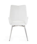 Jack Swivel White Dining Chair Kit Of 2 Solid Dining Room Rubberwood Solid Back Set Of 2 Polyurethane White Foam Wipe Clean Rectangular Modern Side Chair Metal & Wood Stainless Steel