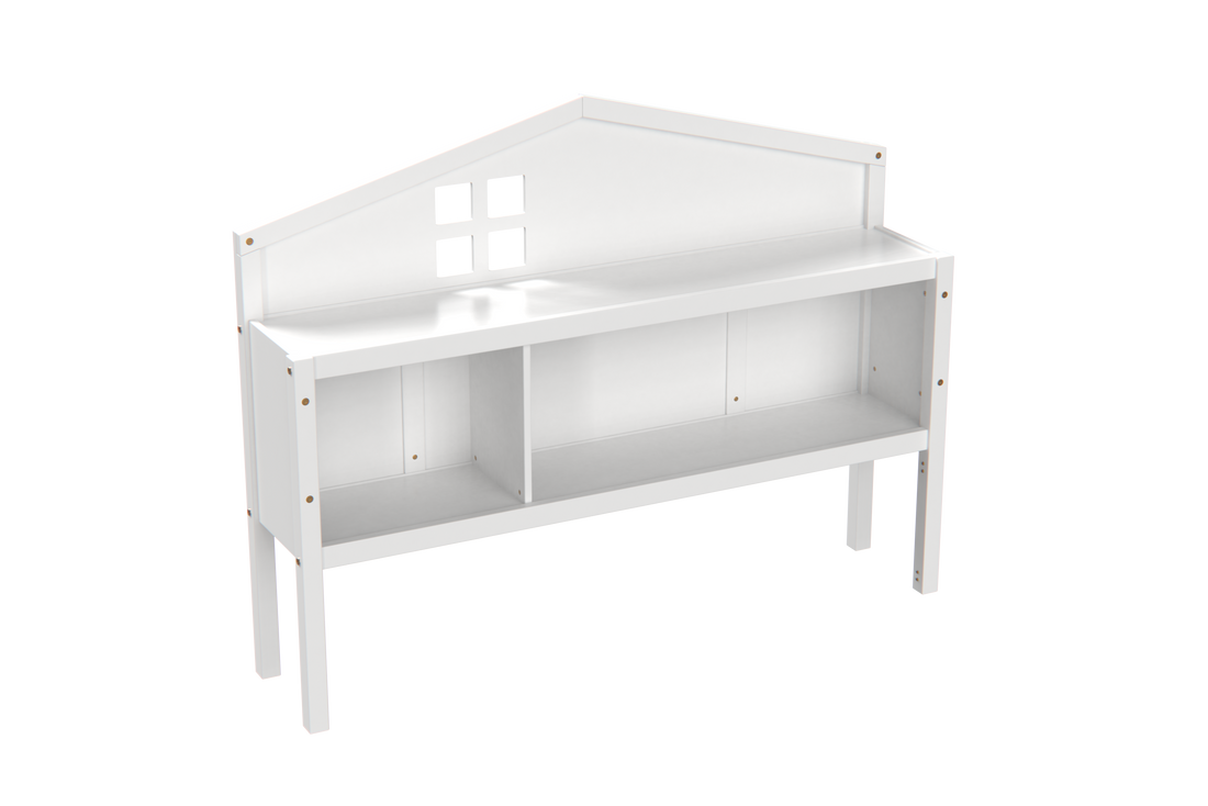 Headboards For Full Size Montessori Floor Bed White,Freely Collocation White Mdf