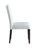 Carena White Finish Side Chair Set Of 2 White Synthetic Wood