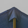 Outsunny Patio Umbrella 15' Steel Rectangular Outdoor Double Sided Market With Base, Sun Protection & Easy Crank For Deck Pool Patio, Dark Blue Blue Steel