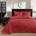 Reversible Bedspread Set Red Queen Red Cotton
