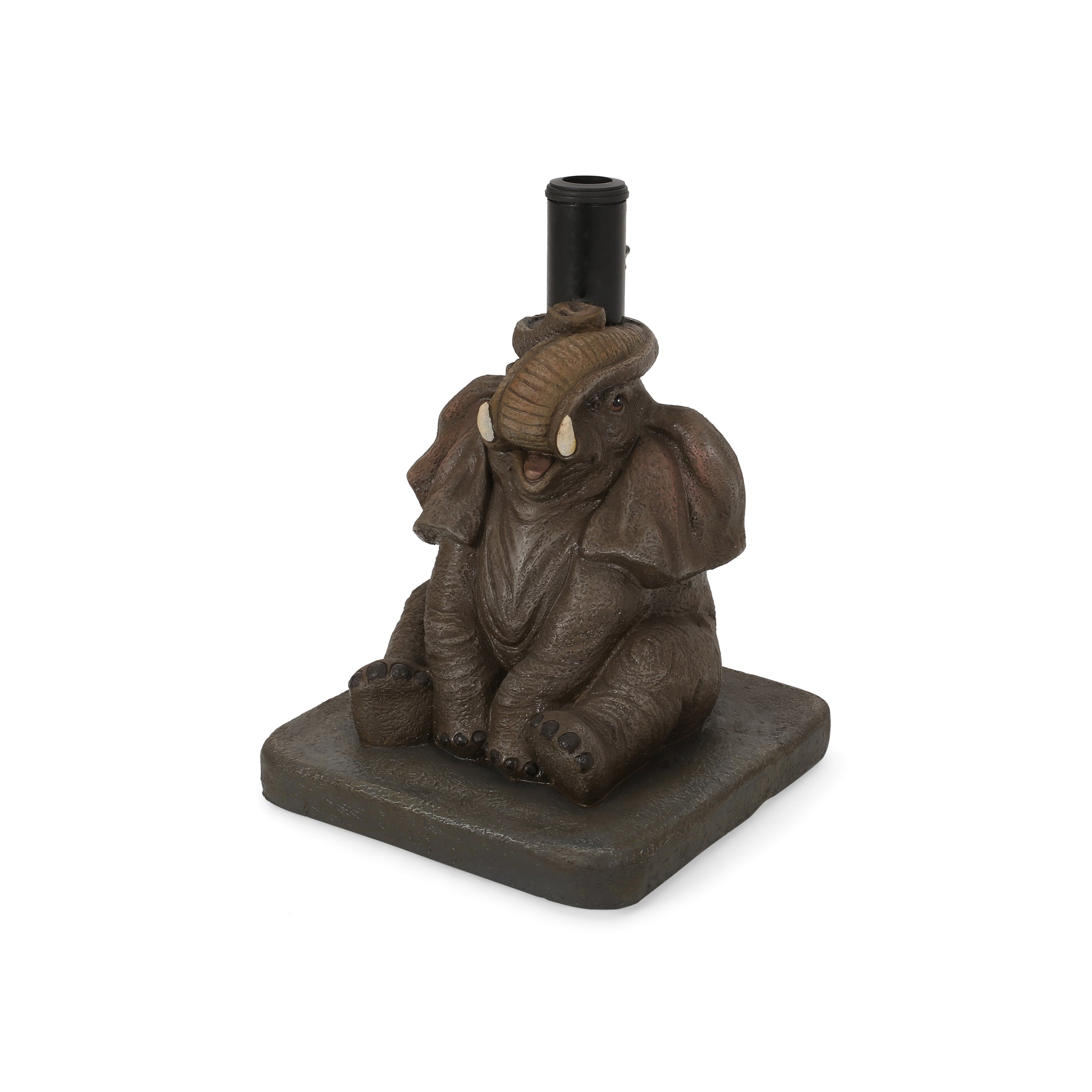 Elephant Umbrella Base Gray Concrete