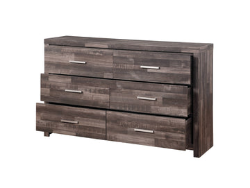 Juniper Dark Cherry Finish Dresser Dark Brown Synthetic Wood