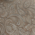 Jacquard Window Rod Pocket Valance With Beads Blue Brown 50X18