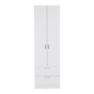 Armoire Marlton, Bedroom, White White Particle Board Engineered Wood
