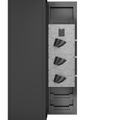 Gun Safes For Home Rifle And Pistols, Fingerprint Electronic Safe With Quick Access, Detachable Partition, No Assembly Required, Black Black Bedroom Classic Metal Metal
