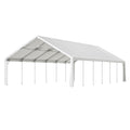 20X40Ft Party Tent Heavy Duty, Large Wedding Event Shelters With 3 Carry Bags & Removable Sidewalls, Outdoor Canopy Gazebo Commercial Tents For Parties Carport Camping Garden Patio White Metal