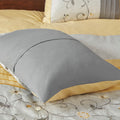 Embroidered 7 Piece Comforter Set Yellow Queen Queen Yellow Polyester