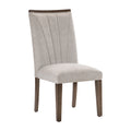 Contemporary Design Dining Side Chairs Set Of 2, Brown Finish Wooden Furniture Brown Dining Room Contemporary Side Chair Set Of 2 Wood
