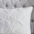 7 Piece Tufted Comforter Set White Cal King California King White Polyester