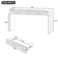 Unique Retro Console Table With Open Style, Two Top Drawers For Entrance, Dinning Room, Living Room Natural Wood Wash Natural Wood Wash Mdf