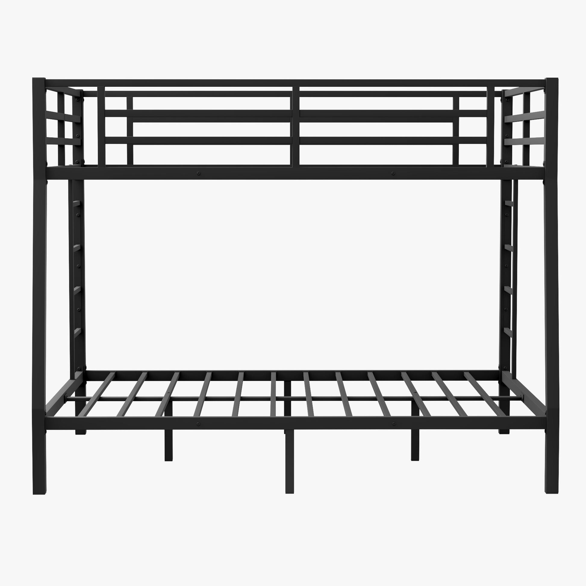 Metal Full Xl Over Queen Bunk Bed For Teens And Adults,Space Saving Noise Reduced No Box Spring Needed Expect Arrive Date 2024 6 27 Full Xl Black Metal