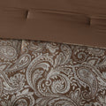 12 Piece Comforter Set With Cotton Bed Sheets Blue Brown Cal King California King Blue Brown Cotton