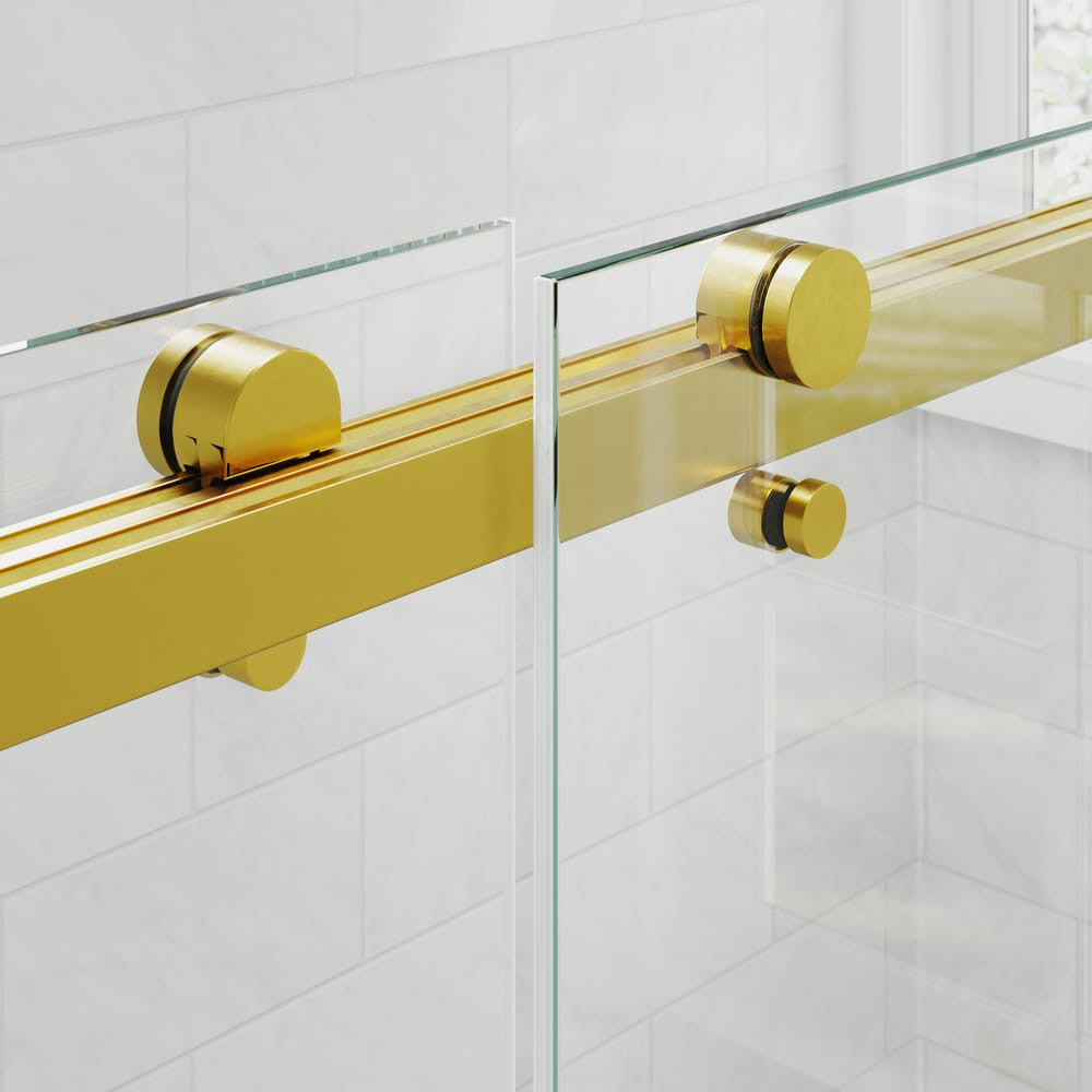 Roller Set With Wall Brackets And Anti Jump Knobs Only, 24D01P10 Gx Gold Stainless Steel