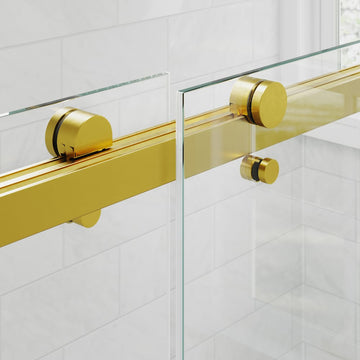 Roller Set With Wall Brackets And Anti Jump Knobs Only, 24D01P10 Gx Gold Stainless Steel
