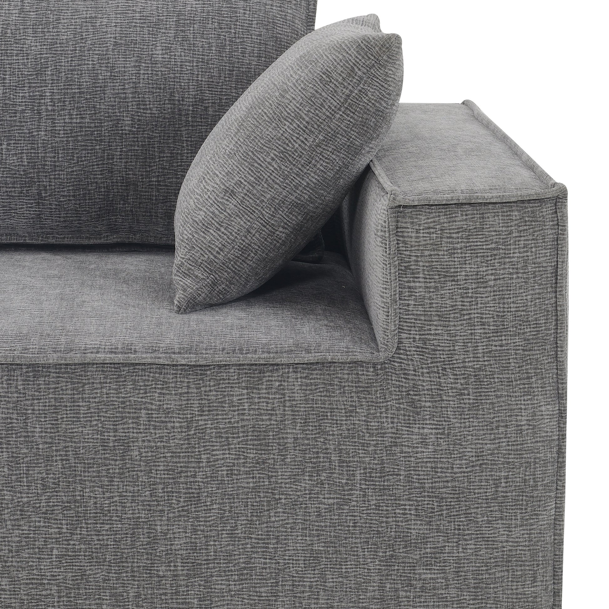 9587G Package Gray Chenille 1 Seat