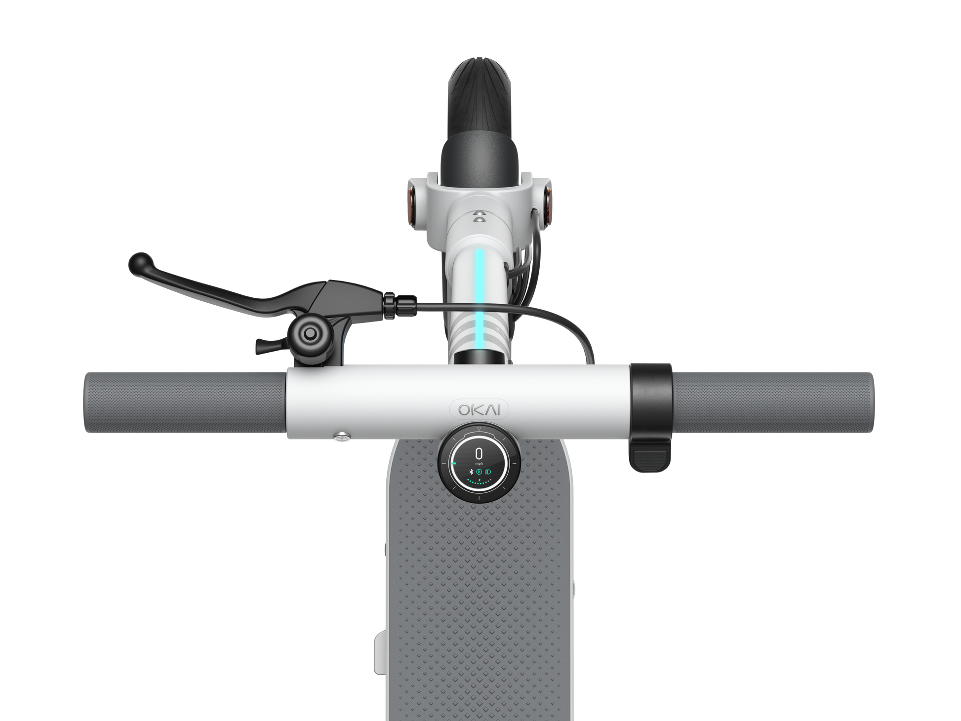 Foldable Electric Scooter W 18.6 Miles Max Operating Range & 15.5 Mph Max Speed White White Aluminum