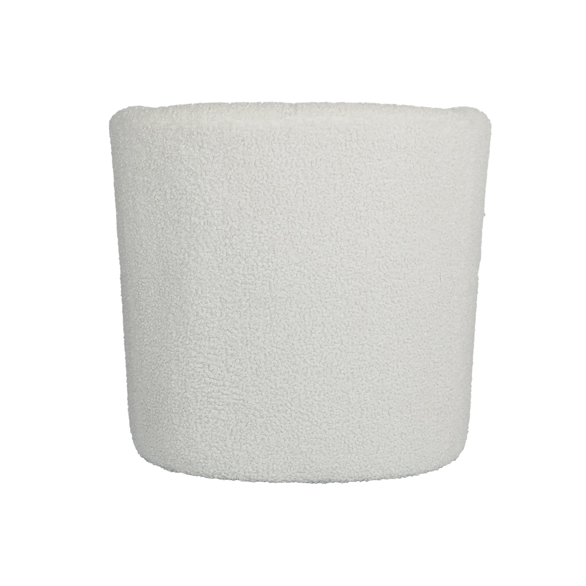 Teddy Velvet Swivel Chair, White, No Installation Required White Teddy