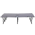 Outsunny 2 Person Folding Camping Cot For Adults, 50