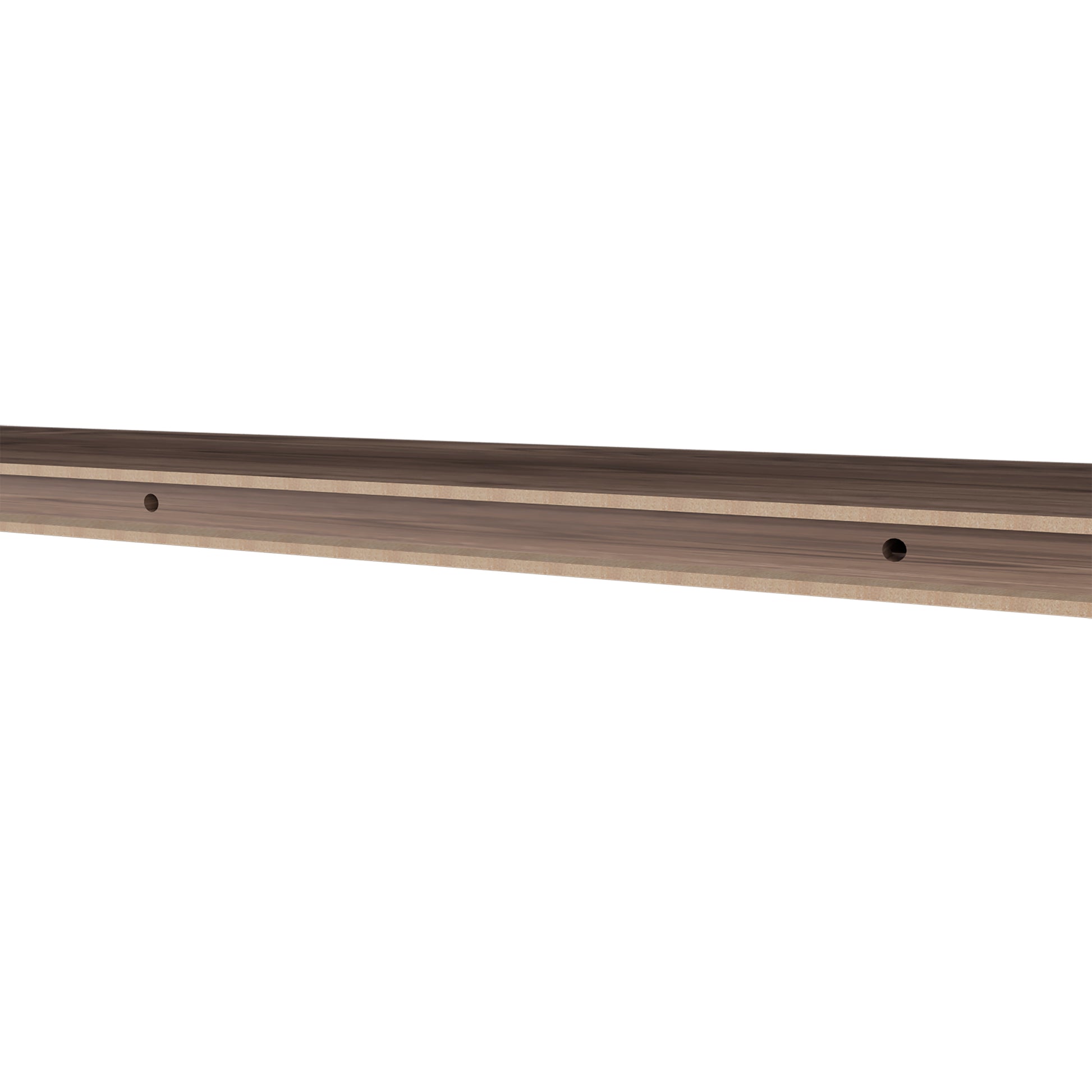 Greer Floating Shelf In Melamine X2,Cognac Cognac Minimalist,Modern Particle Board Melamine