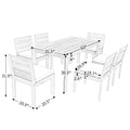 7 Piece Acacia Wood Outdoor Dining Set, Suitable For Patio, Balcony, Backyard Natural Acacia Wood