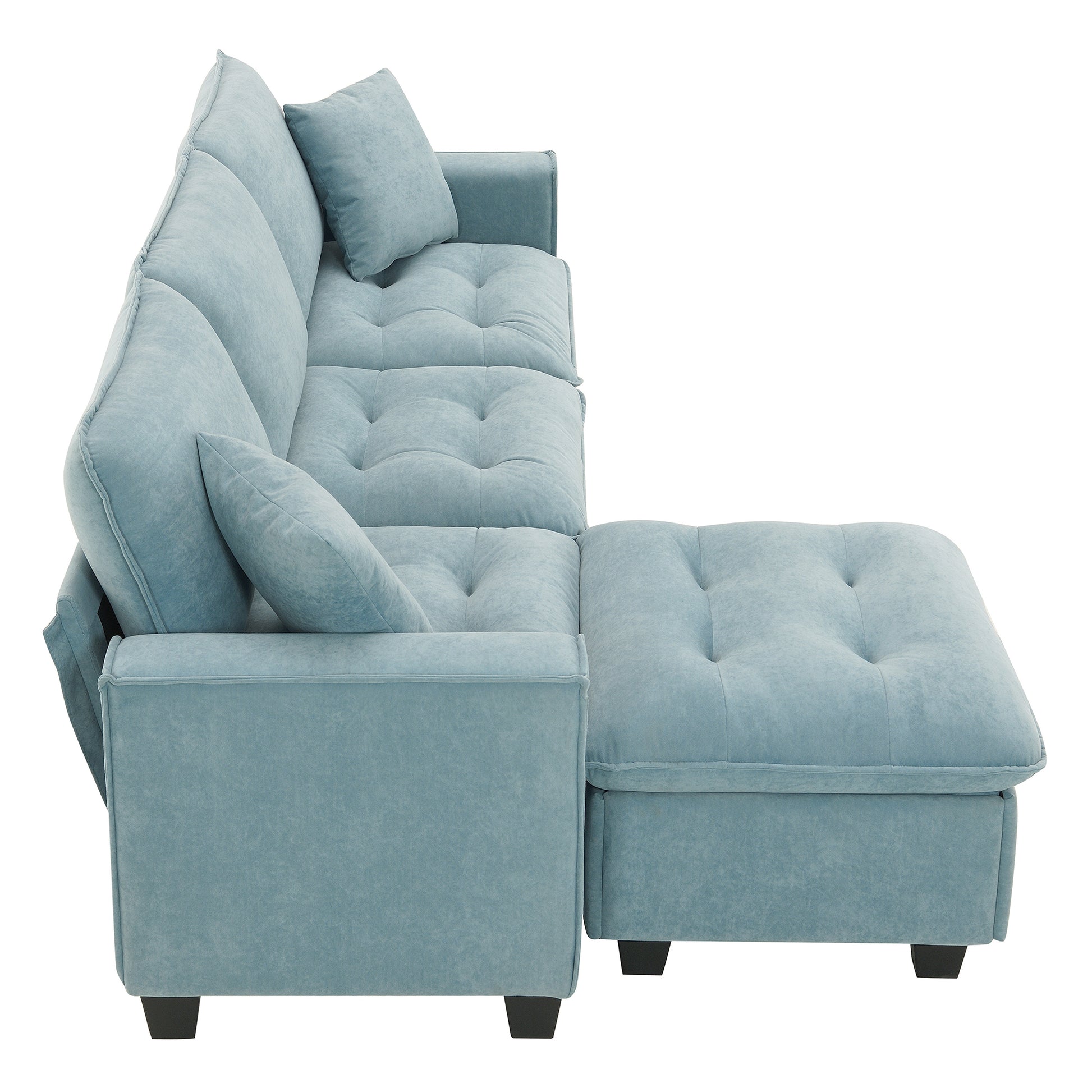 6006C Package Light Blue Suede 1 Seat