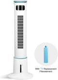43 Inch Electric Oscillating Tower Fan With Remote Control For Indoor, Bedroom And Home Office, White White Plastic