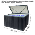 Metal Storage Box Store Small Black Metal
