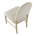 Natural Finish Dining Side Chairs Set Of 2, Beige Fabric Upholstered Seat Back Classic Luxury Dining Room Furniture Beige Dining Room Classic Set Of 2 Wood