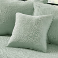 6 Piece Reversible Soped Edge Daybed Cover Set Seafoam Daybed Seafoam Microfiber