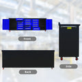 10Ft Storage Cabinet With Work Bench 15 Drawers & 2 Cabinets Blue Blue Steel