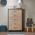 Bemis Weathered Light Oak Finish Chest Light Oak Mdf,Synthetic Wood
