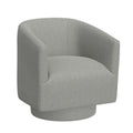 Bralin Gray Swivel Accent Chair Gray Foam Engineered Wood