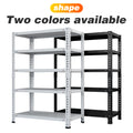 Household Storage Rack, Adjustable Display Rack, Basement Balcony Storage Rack, Carbon Steel Storage Rack, 100Cm * 40Cm * 180Cm, Five Floors White 5 White Etagere Primary Living Space Metal Contemporary Adjustable Shelves Metal
