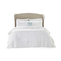 4 Piece Microfiber Reversible Ruffle Quilt Set With Throw Pillow White Full Queen Full White Cotton