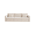Modern Velvet Modular Sectional Sofa, Convertible Sofa Set With Pillows, Oversized Sectional Couches For Living Room, Loft, Apartment, Office White 3 Seats Wood Primary Living Space Medium Duty Pine 3 Seat White Velvet Medium Soft Cushion Back