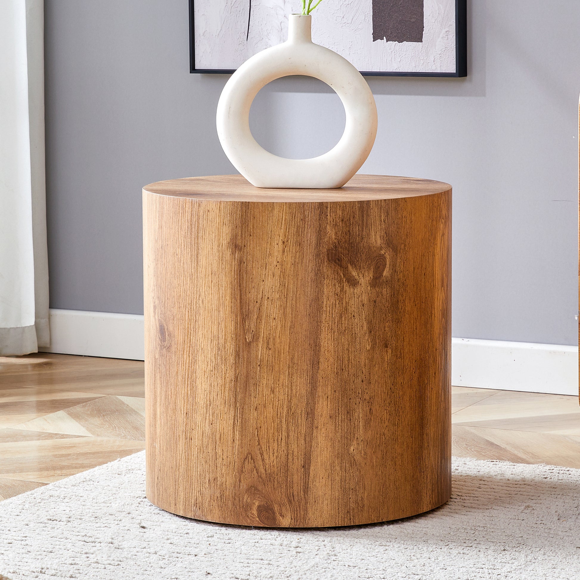 The Cylindrical Table With Its Patterned Design Can Be Easily Integrated Into A Variety Of Interior Styles, From Coffee Tables To Small Dining Tables, Workbenches Or Makeshift Writing Desks. Wood Mdf